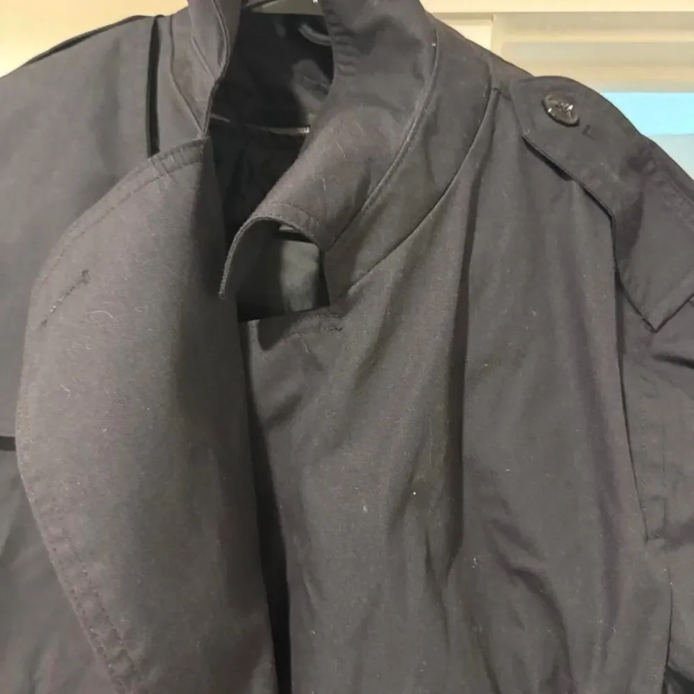 Garrison Collection 40R Men's Black and Navy Coat